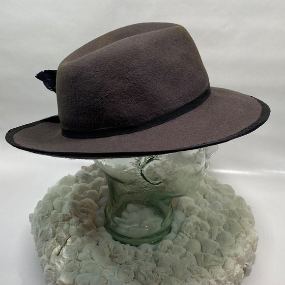 Handmade Gray Wool Rancher - Picture 10 of 14